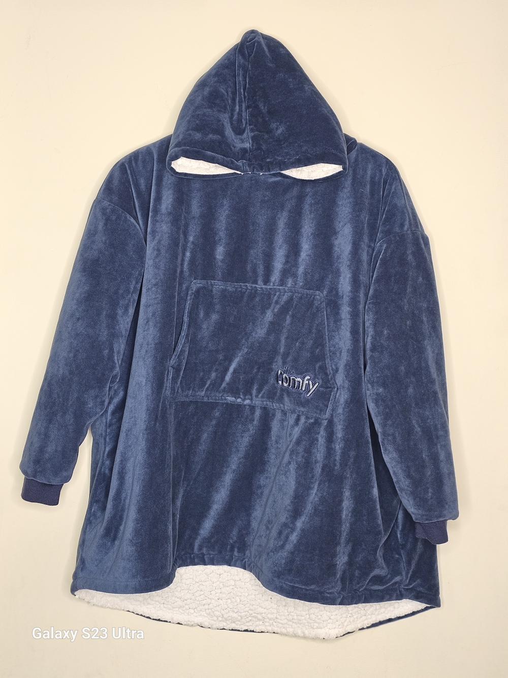 The Comfy Plush Hooded Pullover - Blue